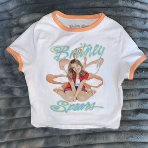 White Britney Spears shirt